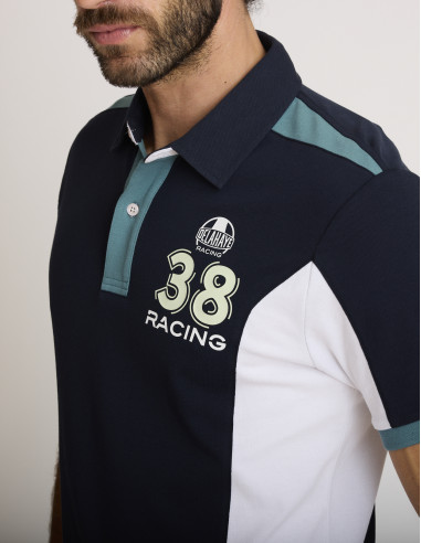 Polo elástico azul marino LESUTH