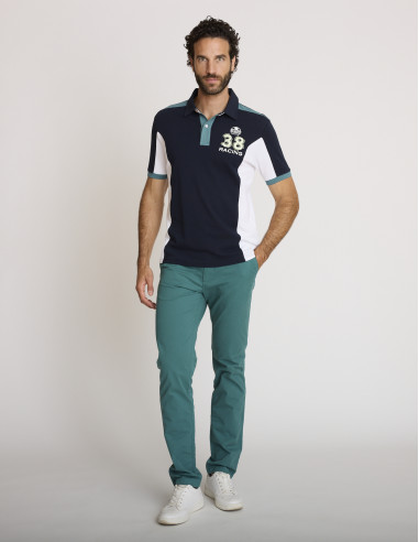 Polo elástico azul marino LESUTH