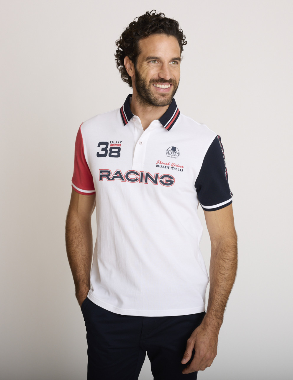 Polo in cotone ricamata...