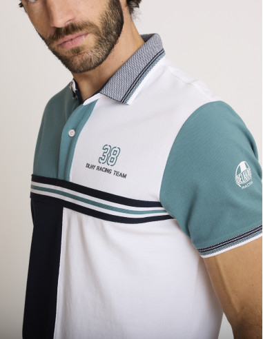 Polo deportivo de algodón blanco LUCIDI