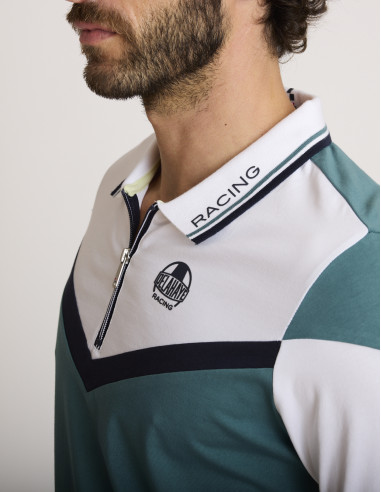 Polo elástico verde LEMAIS