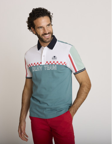 Polo bordado verde LEMARKAB