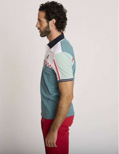Polo bordado verde LEMARKAB