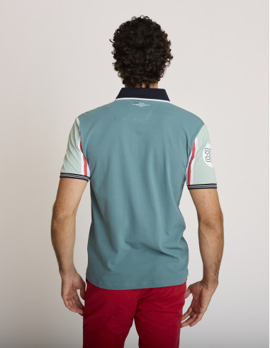 Polo bordado verde LEMARKAB