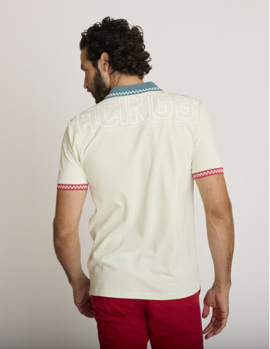 Polo bordado deportivo verde absenta...