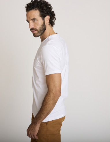 Camiseta de algodón blanco LOVUSANTU