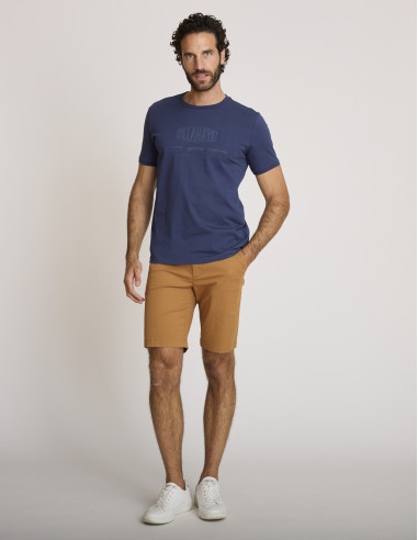 Maglietta in cotone blu navy LOVUSANTU