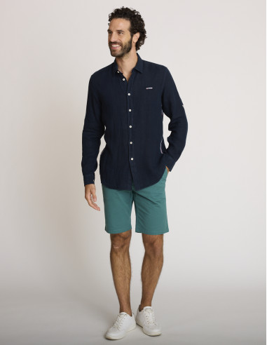 Bermuda in cotone verde PAGURE