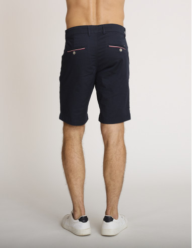 PAGURE Bermudas de algodón azul marino