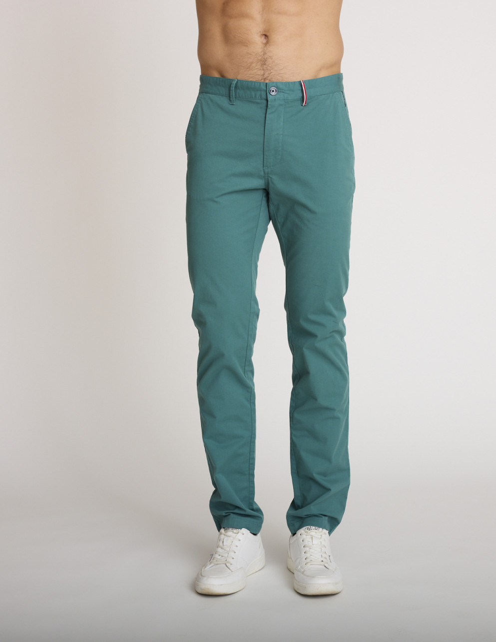 Pantalones de algodón verde...