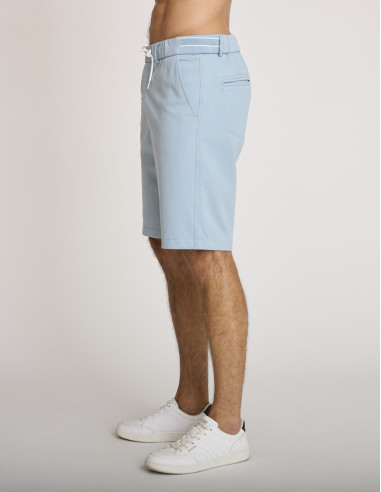 Bermuda jogging stretch bleu clair PERSE