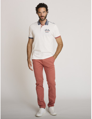 Pantaloni in cotone elasticizzato...