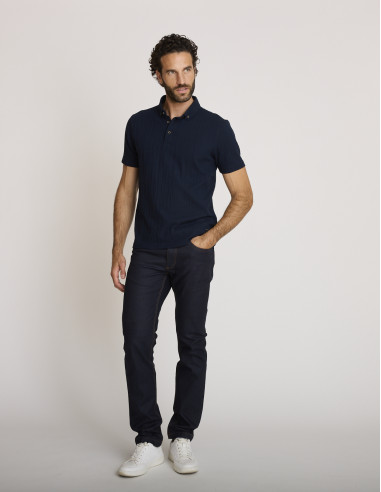 Jean denim  coupe ajustée indigo JARDON