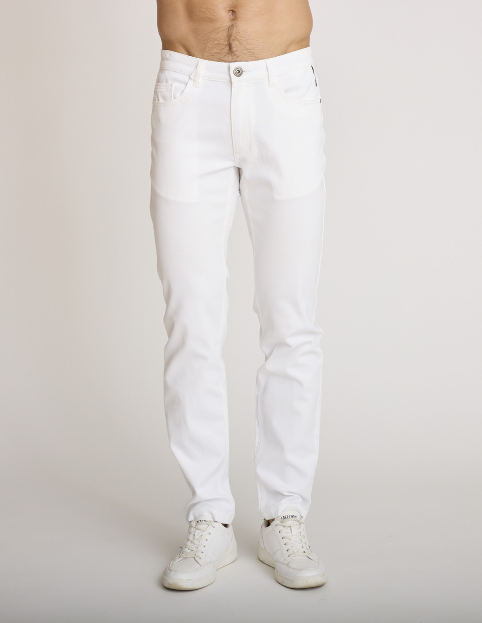 Pantalon en coton stretch...