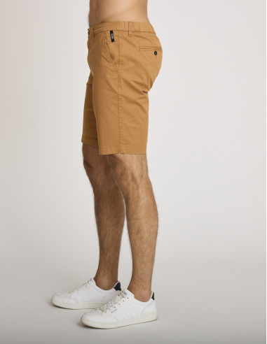 Bermuda coton coupe relaxed marron...