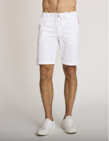 Bermuda leggeri in cotone bianco PETIRUE