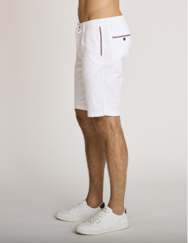 Bermuda leggeri in cotone bianco PETIRUE