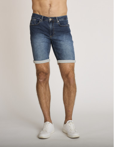 Pantalones cortos vaqueros azul...