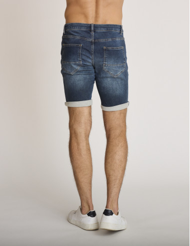 Pantalones cortos vaqueros azul...