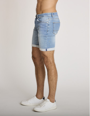 Pantalones cortos vaqueros azul claro...