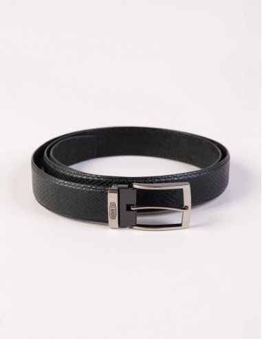 Cintura in pelle nera ALEURODE