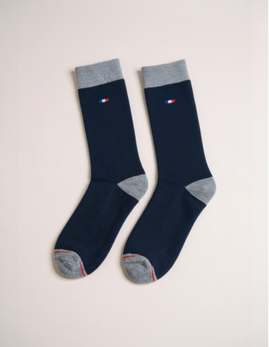 Calcetines de algodón azul marino...