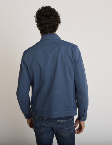 Chaqueta de algodón azul tinta BELENOS