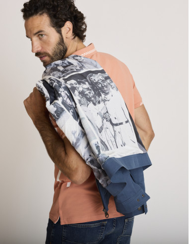Chaqueta de algodón azul tinta BELENOS