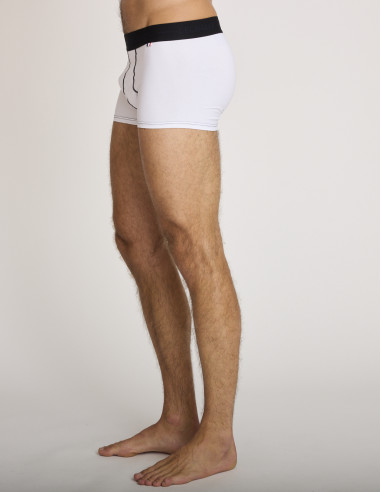 Lot 3 boxers en coton noir et blanc...