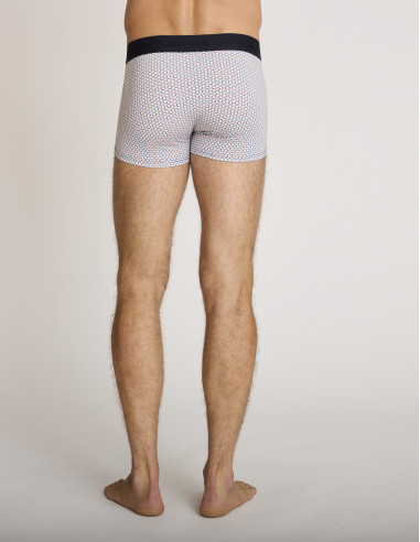 Lot 3 boxers en coton bleu marine...