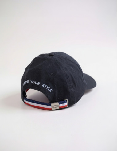 Casquette en coton bleu marine AUROCH