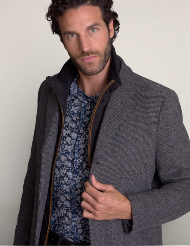 Giacca / giacca lunga p Charcoal