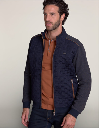 Gilet matelasse Brun