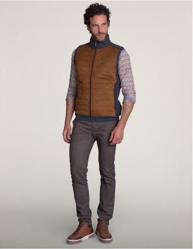 Gilet sans manches GRANDBORNAND Marron