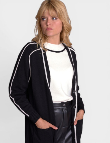 Gilet long GOLERON Noir