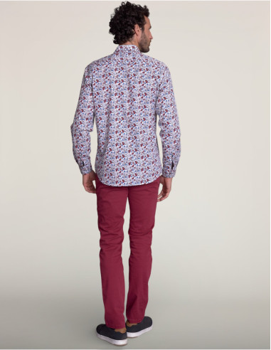 Chemise fleuris CHAMONIX Rubis