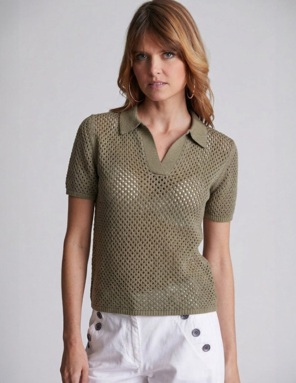 Polo en mailleTALMONT Kaki