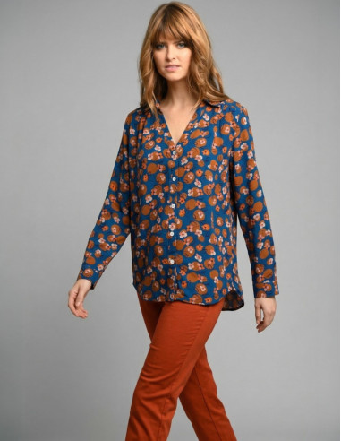 Chemise CAMBRAI Bleu topaze