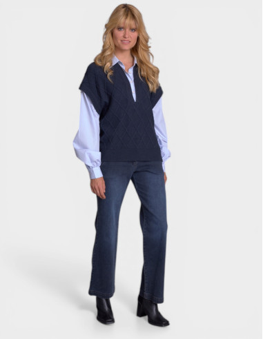 Sweat-shirt SARENNE Bleu Marine