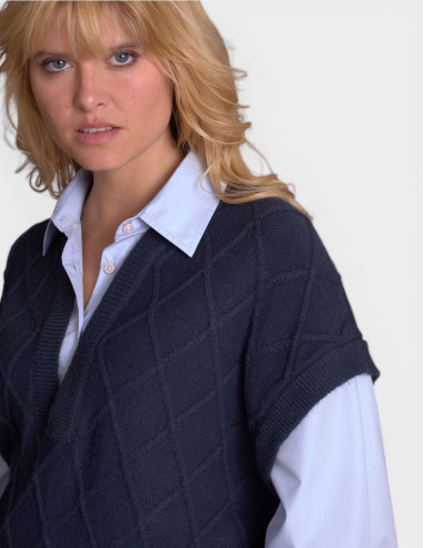 Sweat-shirt SARENNE Bleu Marine