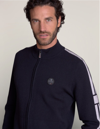 Gilet GHISONI Bleu marine