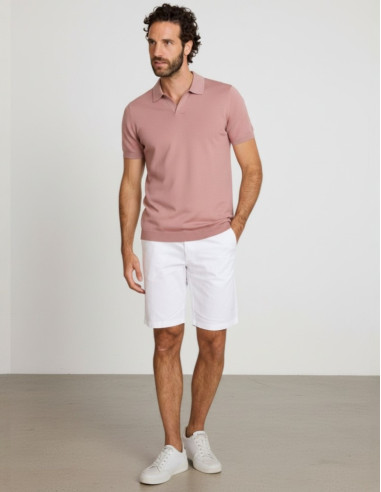 Polo de punto rosa loto de LELYNX