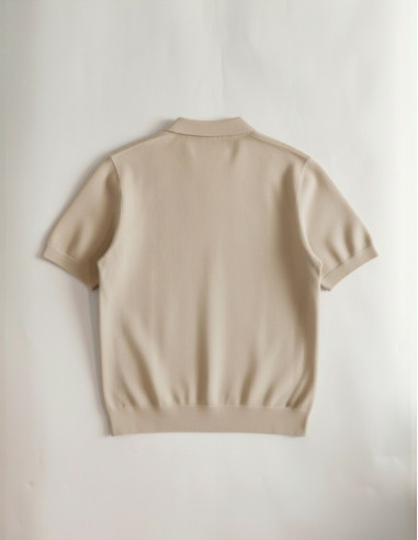 Polo en maille beige LELYNX