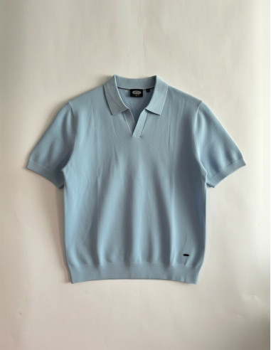 Polo en maille bleu LELYNX