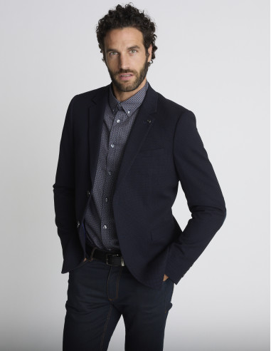 Blazer stretch bleu marine VINCENT