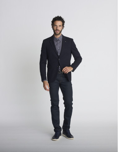 Blazer stretch bleu marine VINCENT