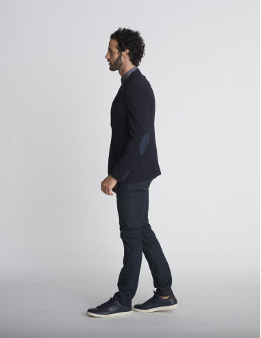 Blazer stretch bleu marine VINCENT