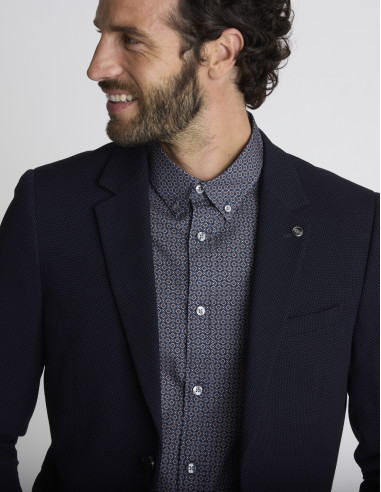 Blazer stretch bleu marine VINCENT