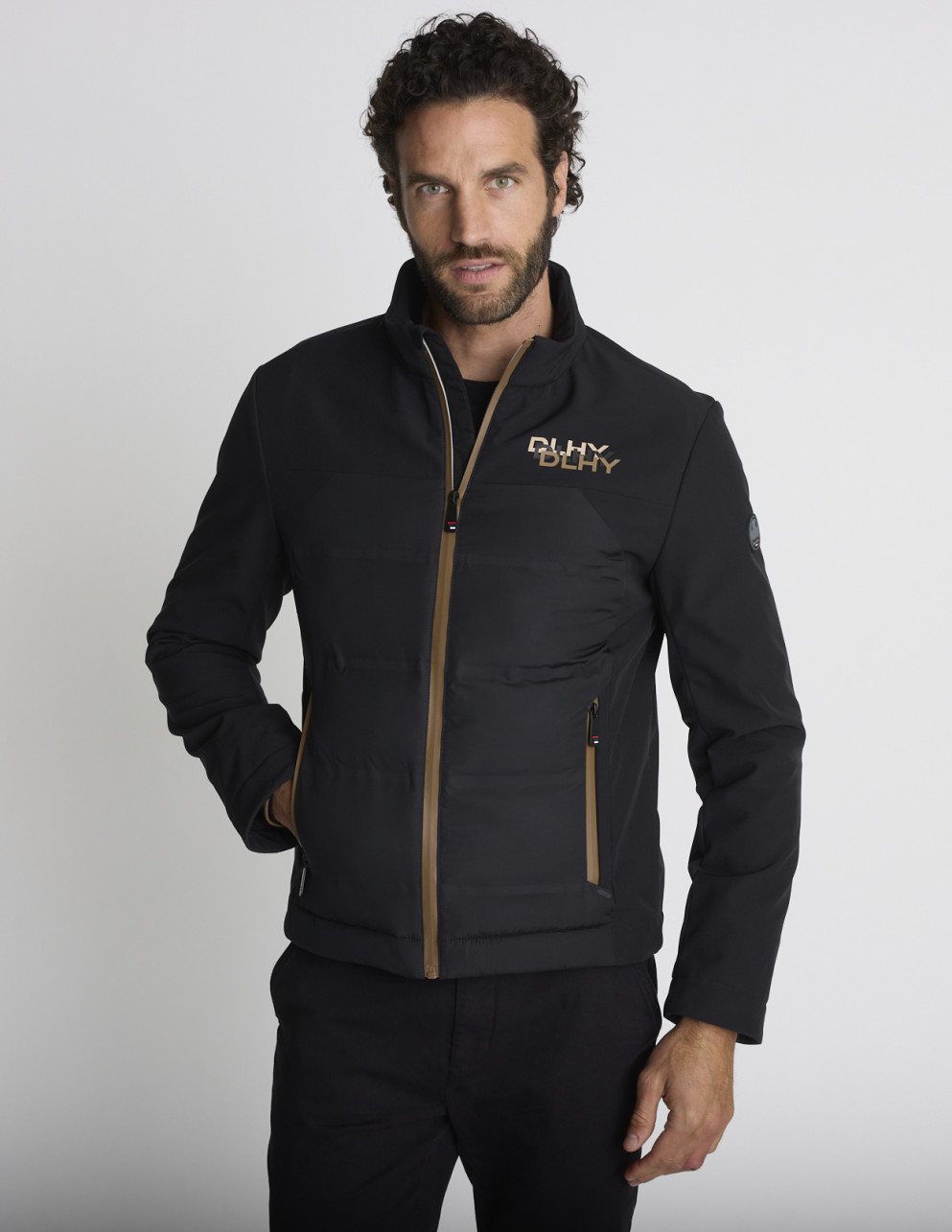 Blouson stretch noir BAIE