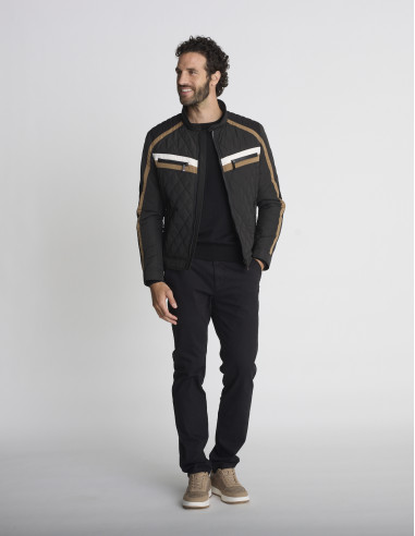 Blouson matelassé noir BASALTE